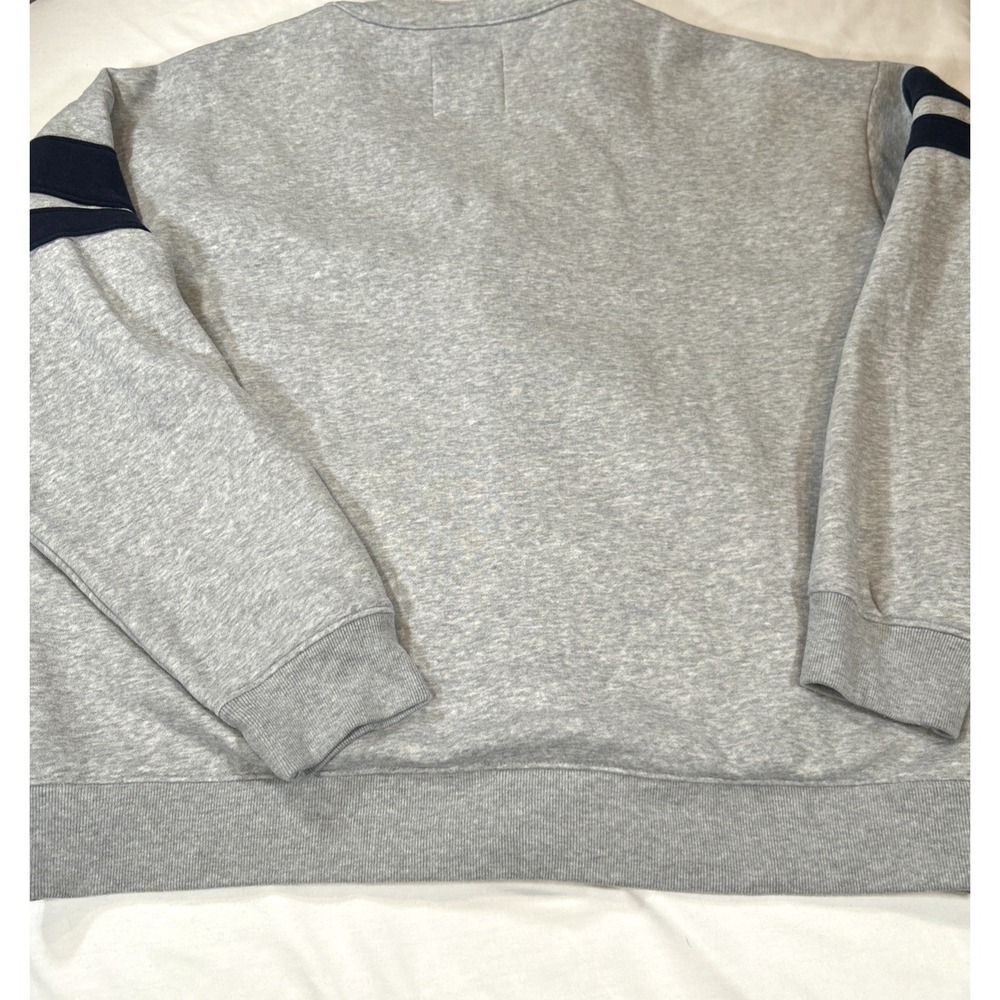 Hollister Mens L Blue/Gray Button Up Sweatshirt Logo Cardigan Jacket Y2K Layer - Picture 9 of 9